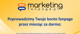 Skorzystaj z promocyjnych usług Agencji Marketingowej Marketing Fanpage
